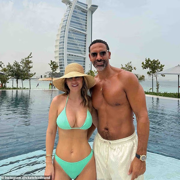 Rio Ferdinand and his wife Kate have landed in the Maldives, as they continued to travel across the globe after fleeing Dubai amid the US-Israeli war with Iran