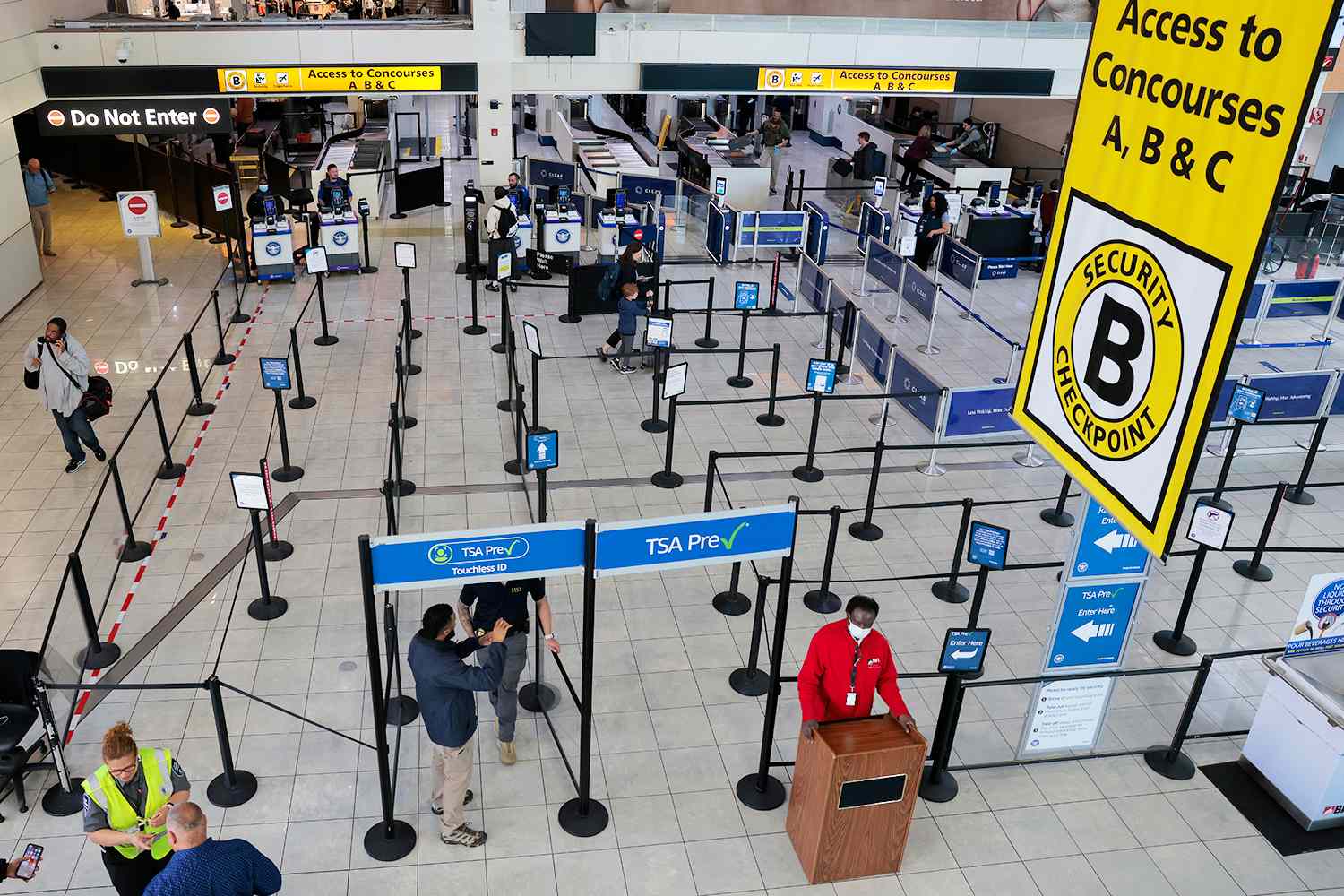 TSA security lines at BWI airport in Baltimore on March 30.Credit: Heather Diehl/Getty