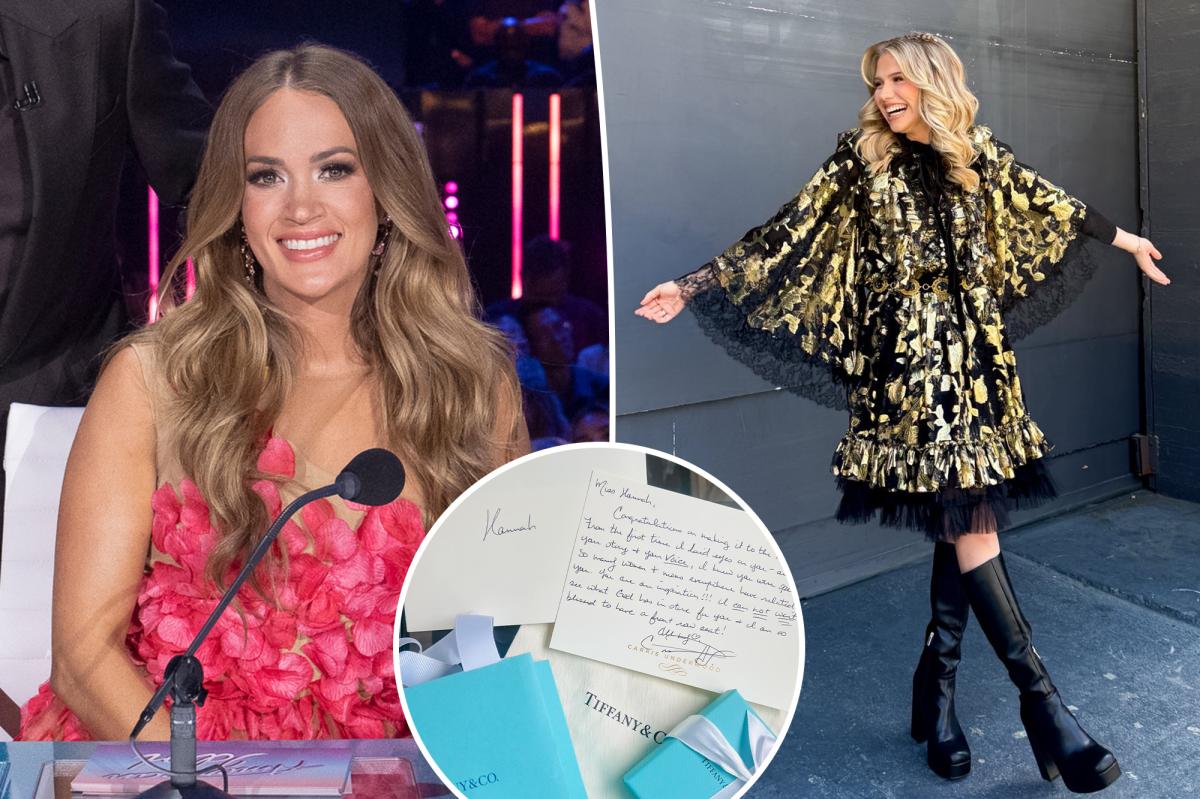 Carrie Underwood surprises ‘American Idol’ contestant with Tiffany jewelry