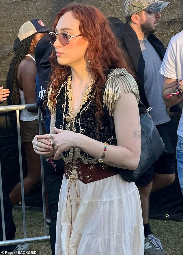 Chappell Roan was spotted at Coachella this Saturday, marking her first public sighting since her security guard scandal last month in Brazil