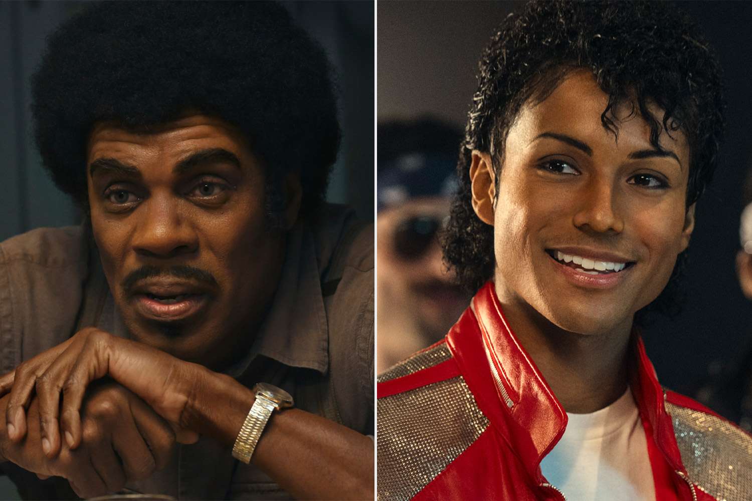 Colman Domingo as Joe Jackson in Michael; Jaafar Jackson as Michael Jackson in MichaelCredit: Courtesy of Lionsgate; Glen Wilson/Lionsgate