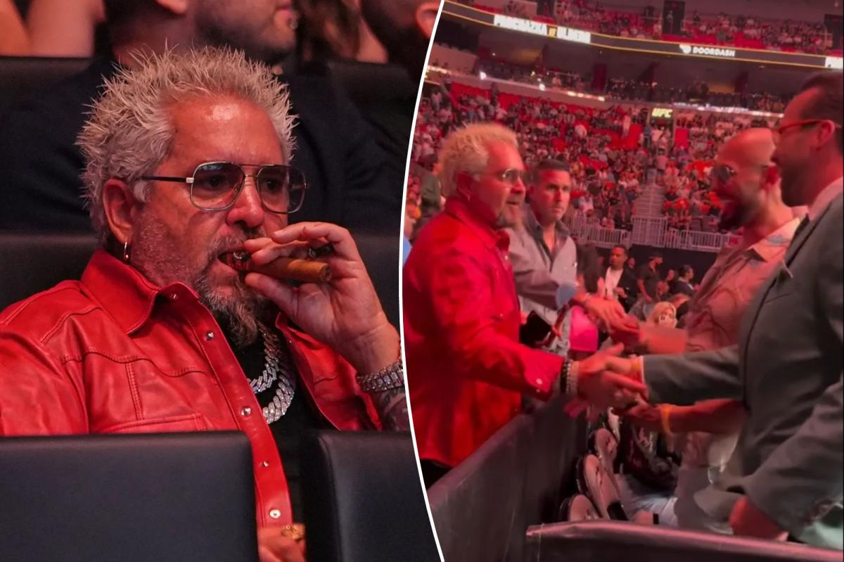 Guy Fieri responds to backlash after greeting Andrew Tate and Tristan Tate at UFC
