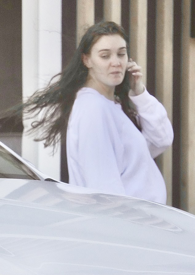 Brook Crompton (pictured) has settled into her new life and is expecting her first child