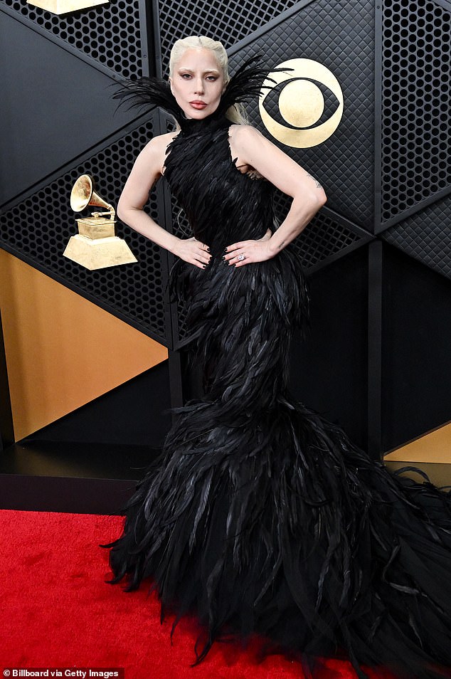 Lady Gaga had to cancel her concert in Montreal on Monday evening as she was sick with 'respiratory illness,' which she explained was getting 'worse'; pictured in February