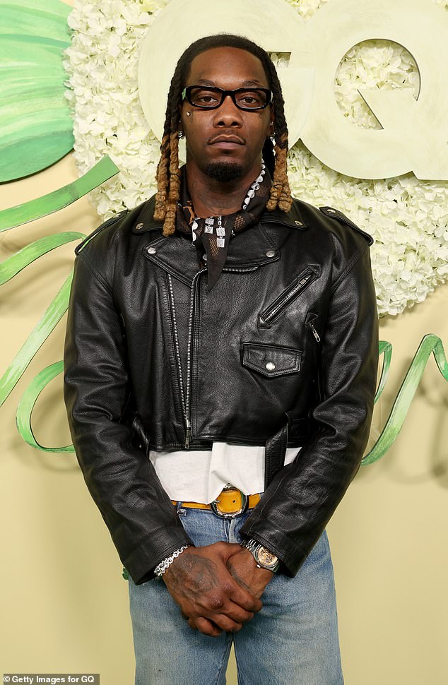 Offset performed at Coachella Valley Music and Arts Festival on Saturday, just days after he was shot outside a Florida casino; pictured in February 2025