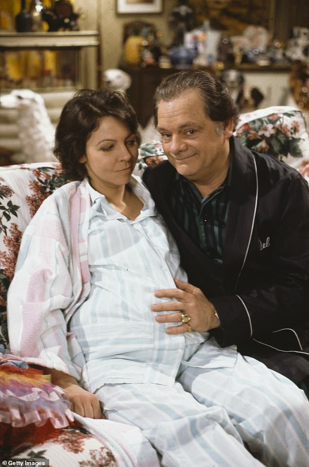 Tessa Peake-Jones has said she thinks a lot of comedy these days is 'cruel' and thinks Only Fools And Horses endured because it has 'heart' (pictured with David Jason on the show)
