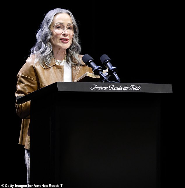 Actress Patricia Heaton (pictured last week) has urged her liberal friends to pull back on extreme rhetoric after the shooting at the White House Correspondents' Dinner on Saturday