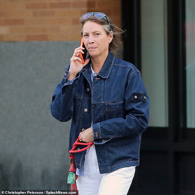 Nineties supermodel Christy Turlington , 57, has debuted gray hair. The Vogue cover girl had a silver streak in her locks as she was seen alone while walking her black dog in New York City