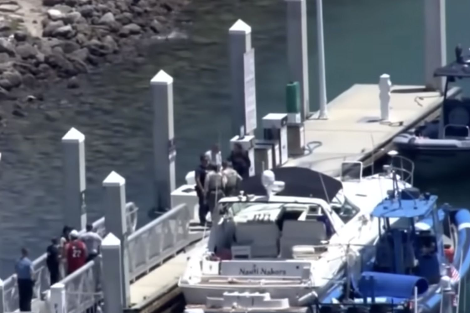 Boat explosion near Haulover Sandbar.Credit: ABC Miami