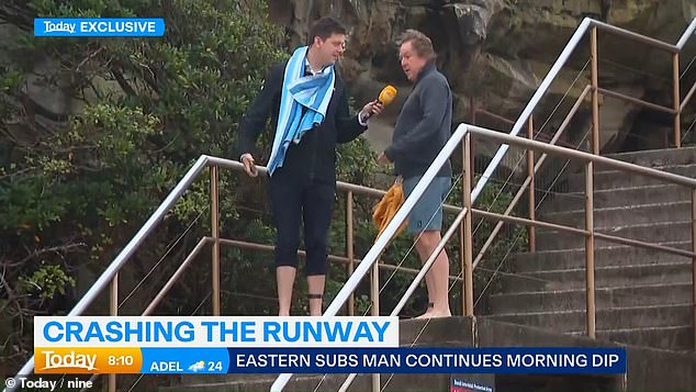Eastern Suburbs dad speaks out after crashing beachside Australian Fashion week runway