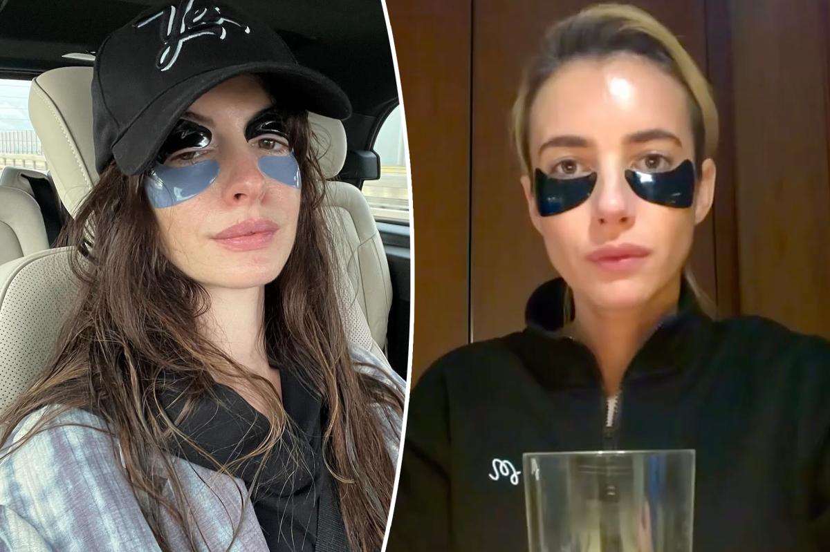 Emma Roberts and Anne Hathaway are both fans of 111 Skin eye masks