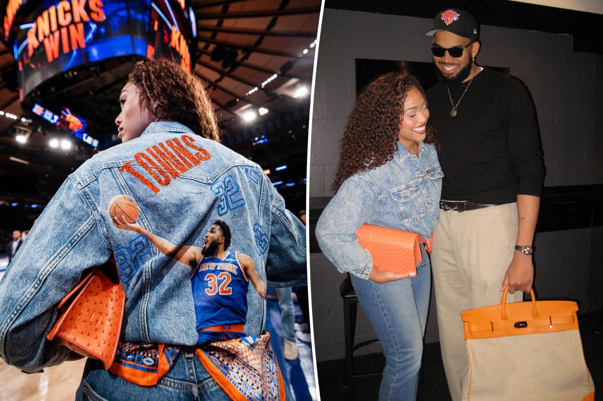 Jordyn Woods' lucky orange clutch behind Knicks' playoff winning streak