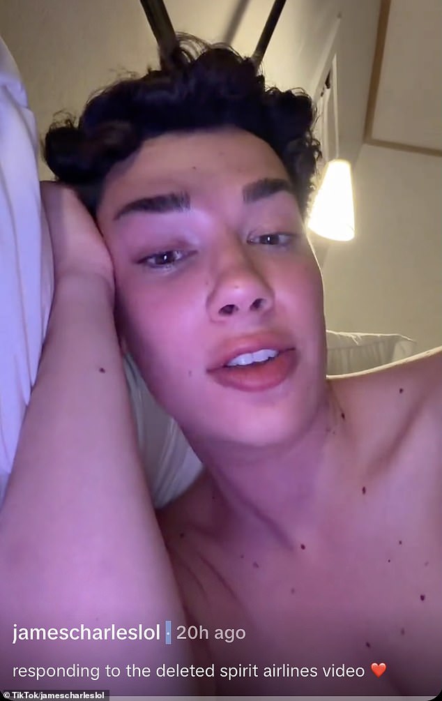James Charles issued a groveling apology after receiving fierce backlash over a now-deleted video of him mocking a laid-off Spirit Airlines worker after she reached out to him for financial help