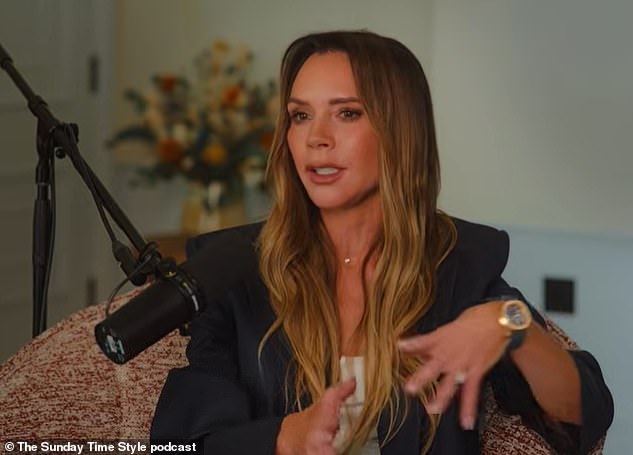 Victoria Beckham has revealed daughter Harper is focusing on her GCSEs as she is quizzed if the teen is launching a skincare brand in a new podcast on Wednesday