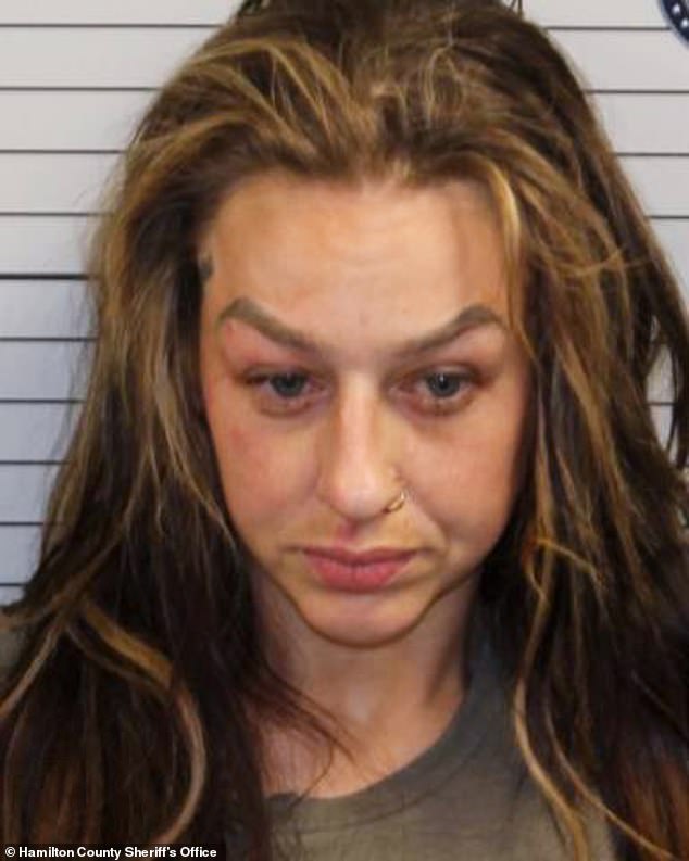 Teen Mom star Ryan Edwards' wife Amanda Conner, 35, was arrested near Chattanooga, Tennessee Sunday in connection with driving under the influence and child neglect; Pictured in a mug shot
