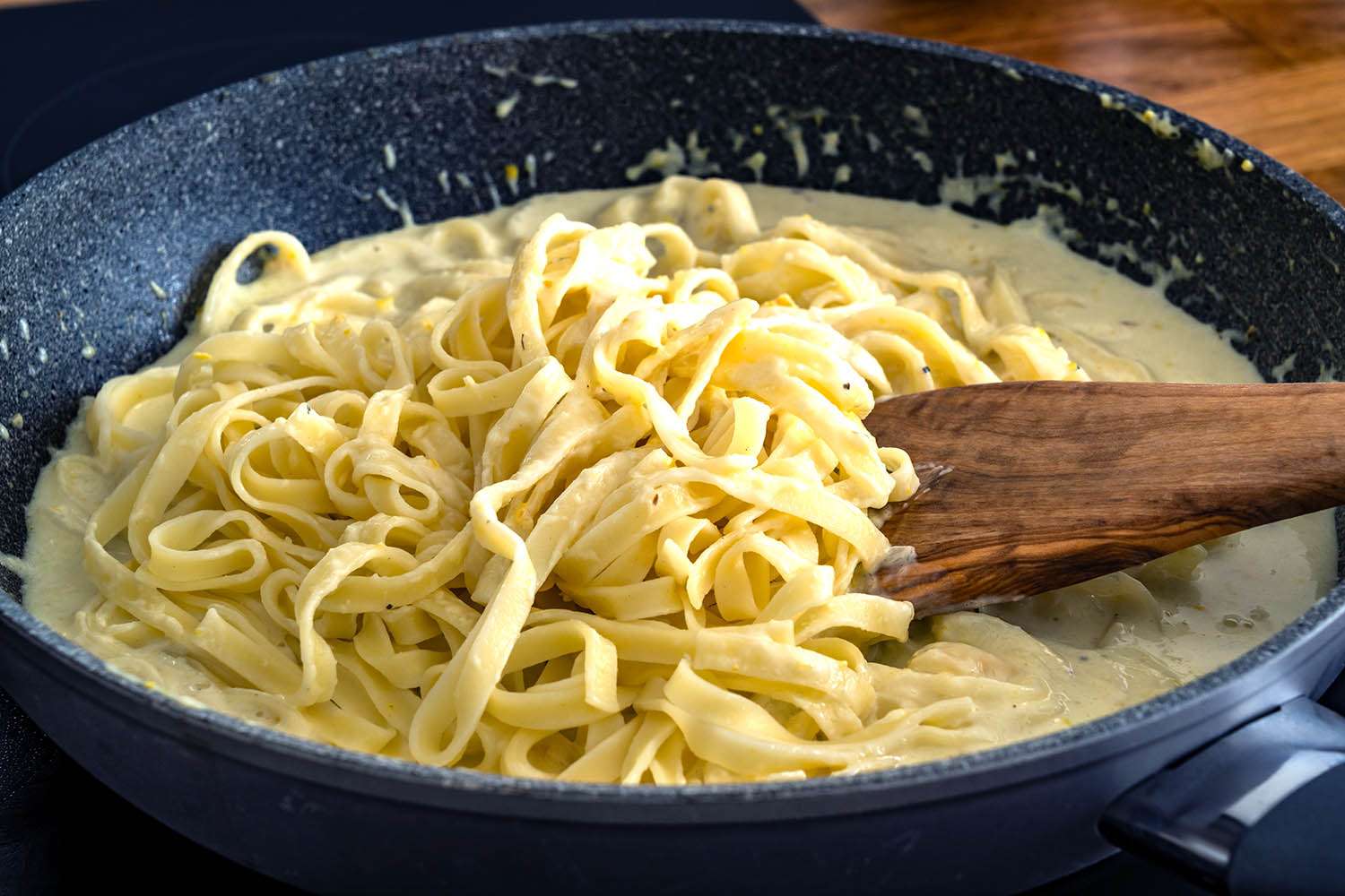 Pasta with Alfredo sauce (stock image)Credit: Getty
