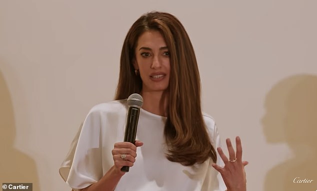 Amal Clooney opened up about the downside of marrying one of Hollywood¿s biggest stars, George Clooney, at a Cartier Dialogues event in Bangkok on June 9
