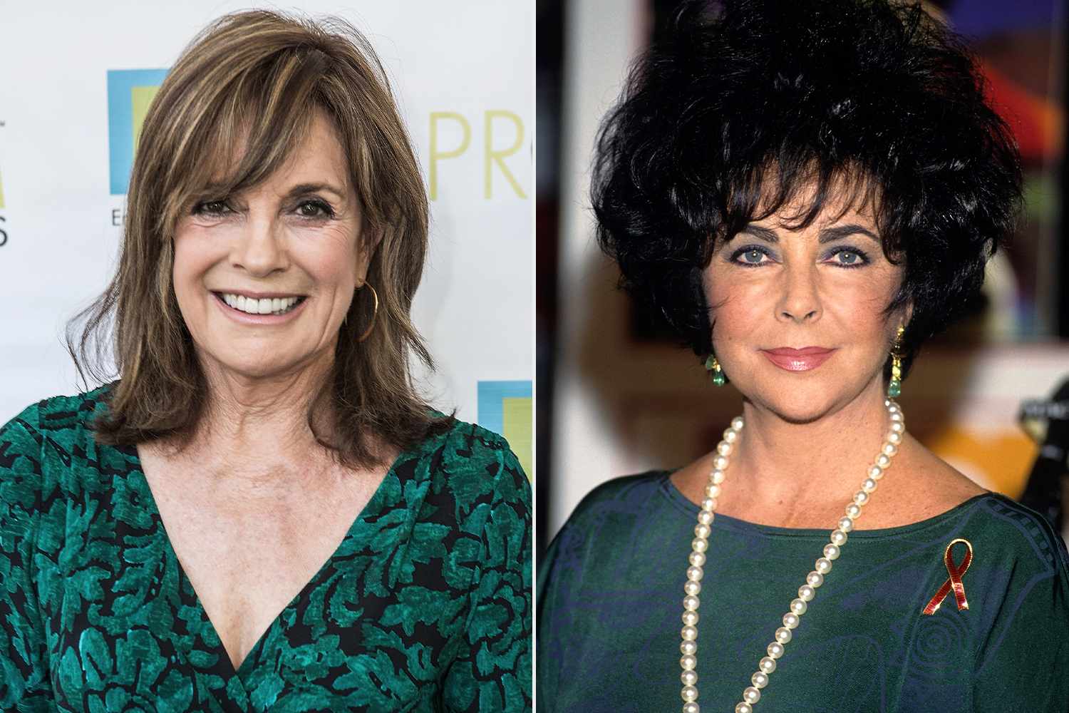 Linda Gray; Elizabeth TaylorCredit: Harmony Gerber/FilmMagic; Kevin Mazur/WireImage