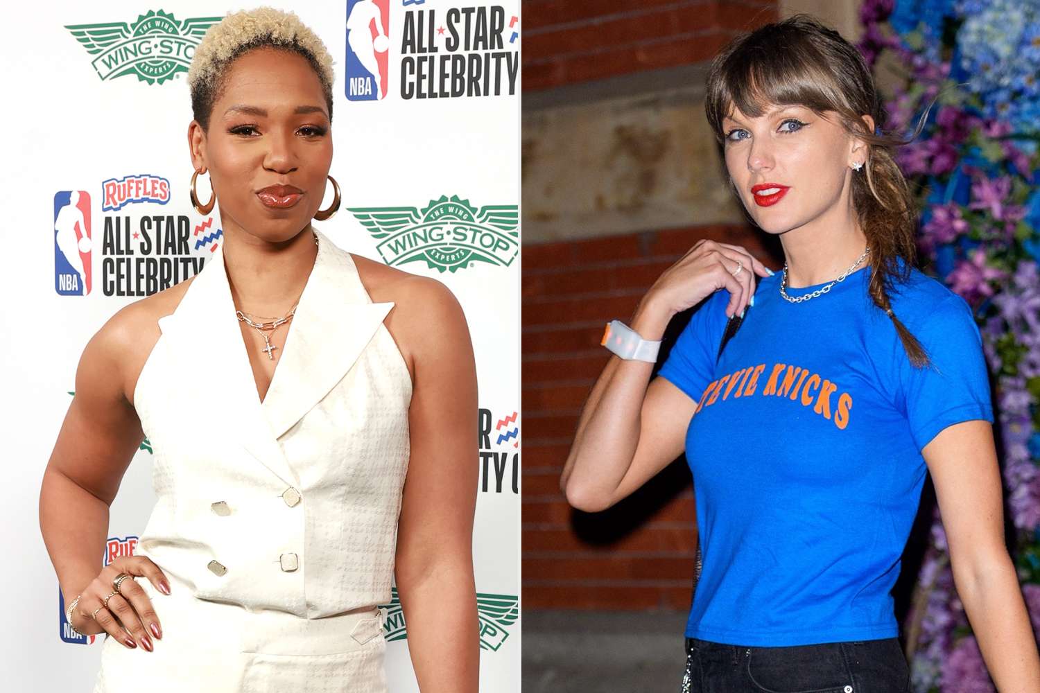 Monica McNutt; Taylor SwiftCredit: Getty(2)