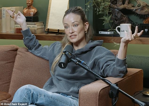 Olivia Wilde, 42, opened up about the reasons behind why she took a stage name, and what it was like growing up with her actual last name, while appearing on the Armchair Expert podcast with Dax Shepard Sunday