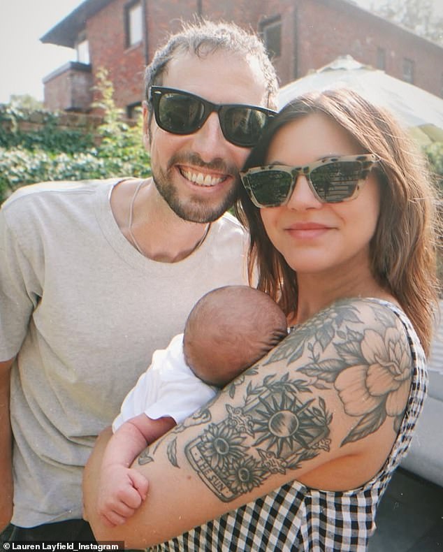 Radio 1 presenter Lauren Layfield, 38, gives birth to her first child as she reveals baby boy’s name and shares sweet family photo after IVF battle