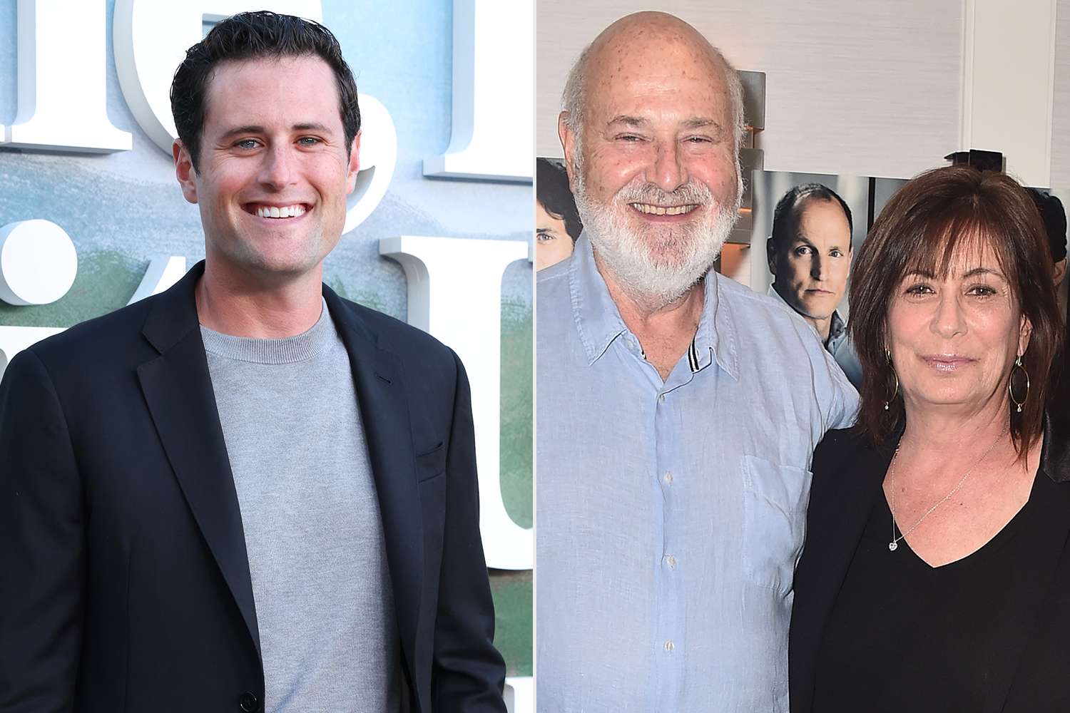 Jake Reiner on June 23 (left); Rob and Michele Singer Reiner in 2018 (right)Credit: Araya Doheny/Getty; Alberto E. Rodriguez/Getty
