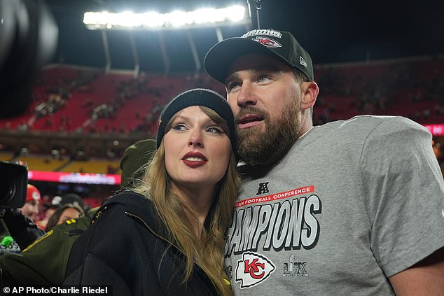 Preparations for Taylor Swift and Travis Kelce's blockbuster wedding at Madison Square Garden appear to be well underway; seen together in January 2025 in Kansas City, Missouri