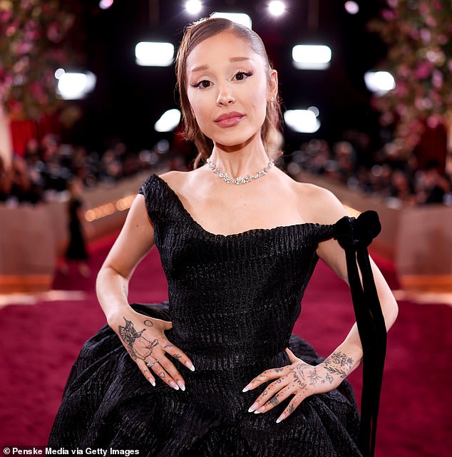 Ariana Grande was seen showing off her charming and uncanny voice impressions in a TikTok video for her makeup brand R.E.M. Beauty; pictured in January