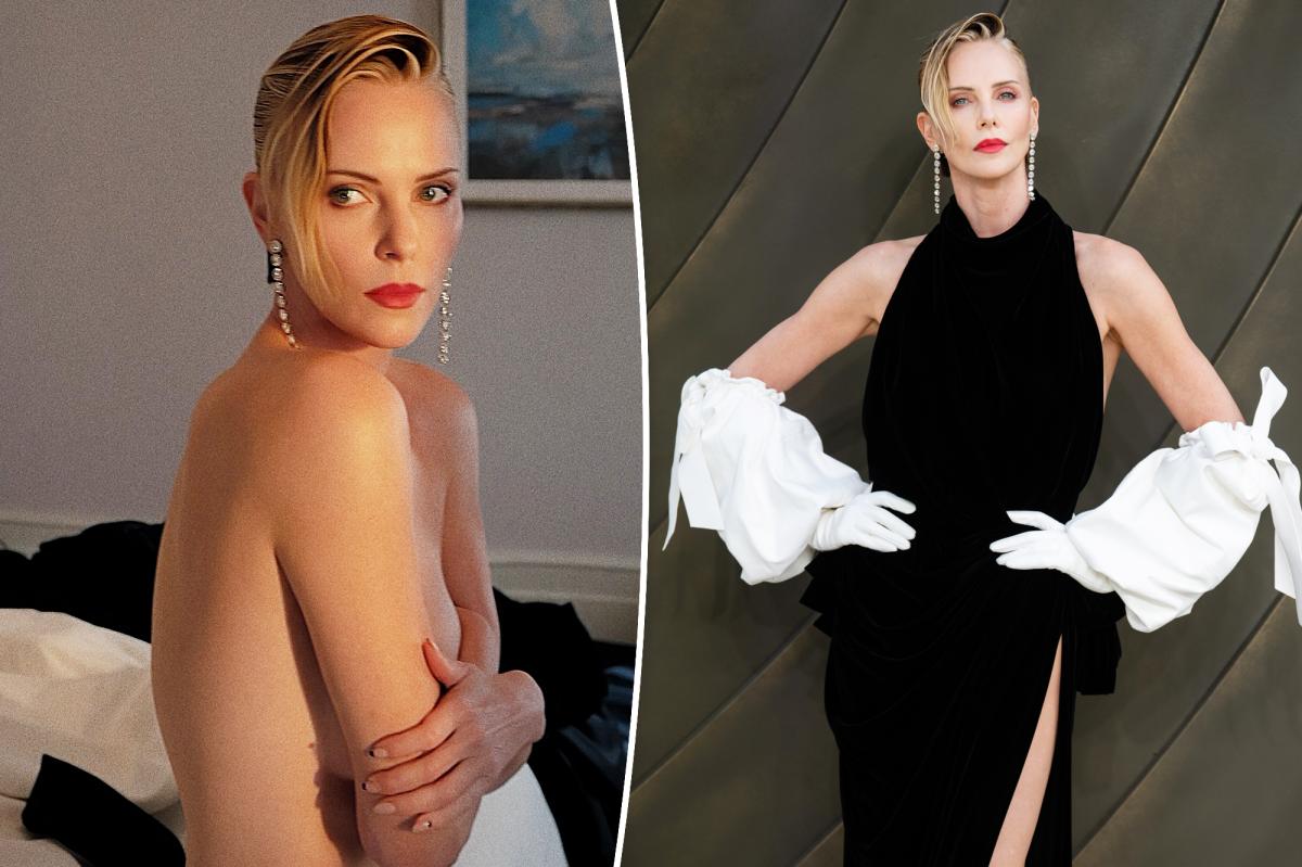 Charlize Theron wears nothing but diamonds in steamy snap ahead of ‘The Odyssey’ premiere