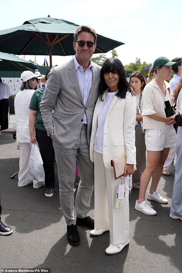 Wimbledon day eight welcomed Claudia Winkleman and her husband Kris Thykier on Monday