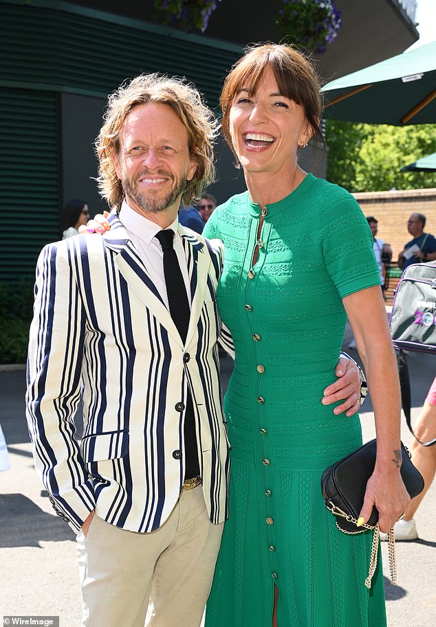 Davina McCall led the stars arriving for day 13 of Wimbledon on Saturday. The presenter, 58, was joined by her husband Michael, 52