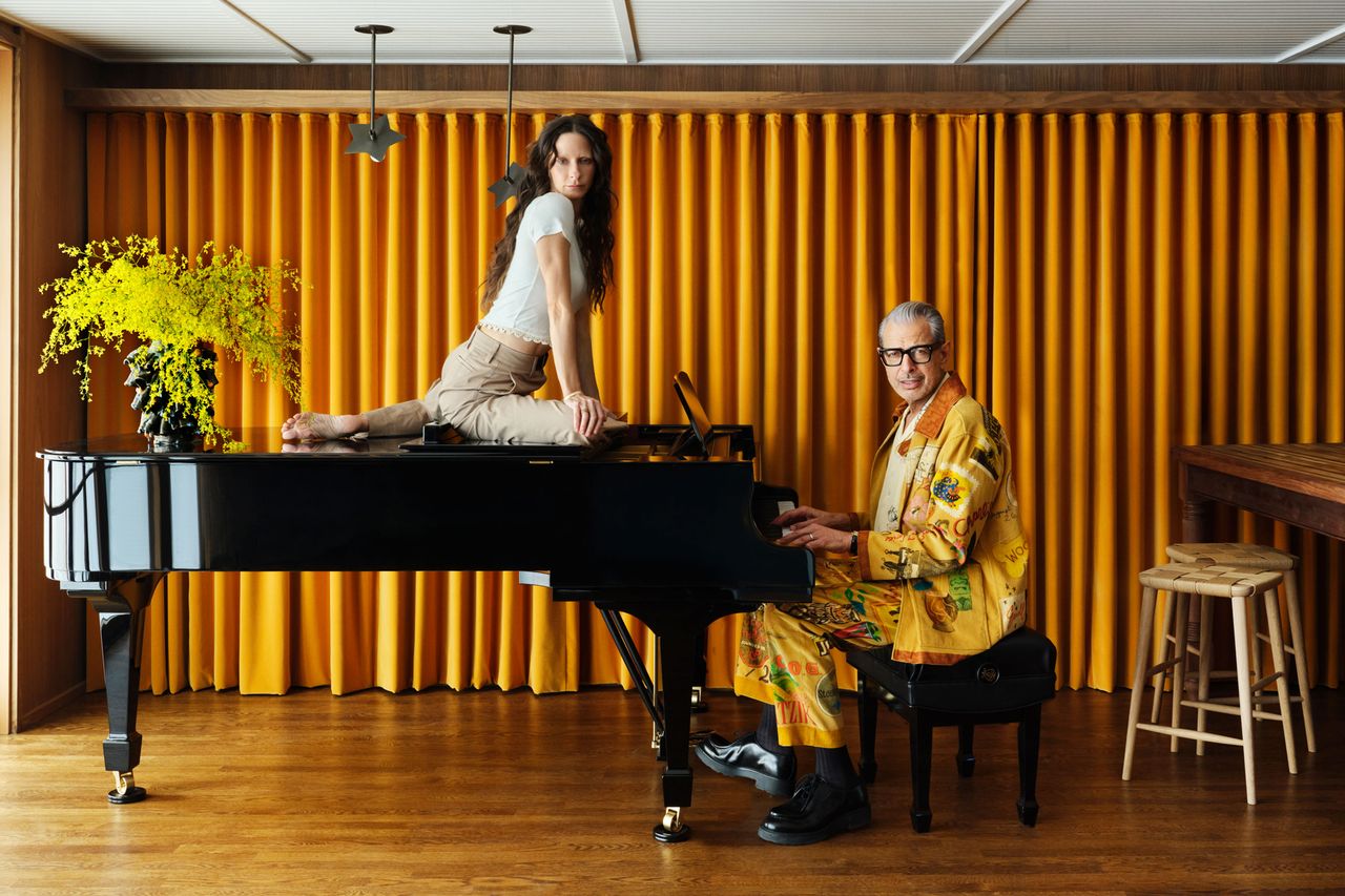 Jeff Goldblum and wife Emilie give a tour of their newly-renovated L.A. guesthouseCredit: Douglas Friedman/Architectural Digest