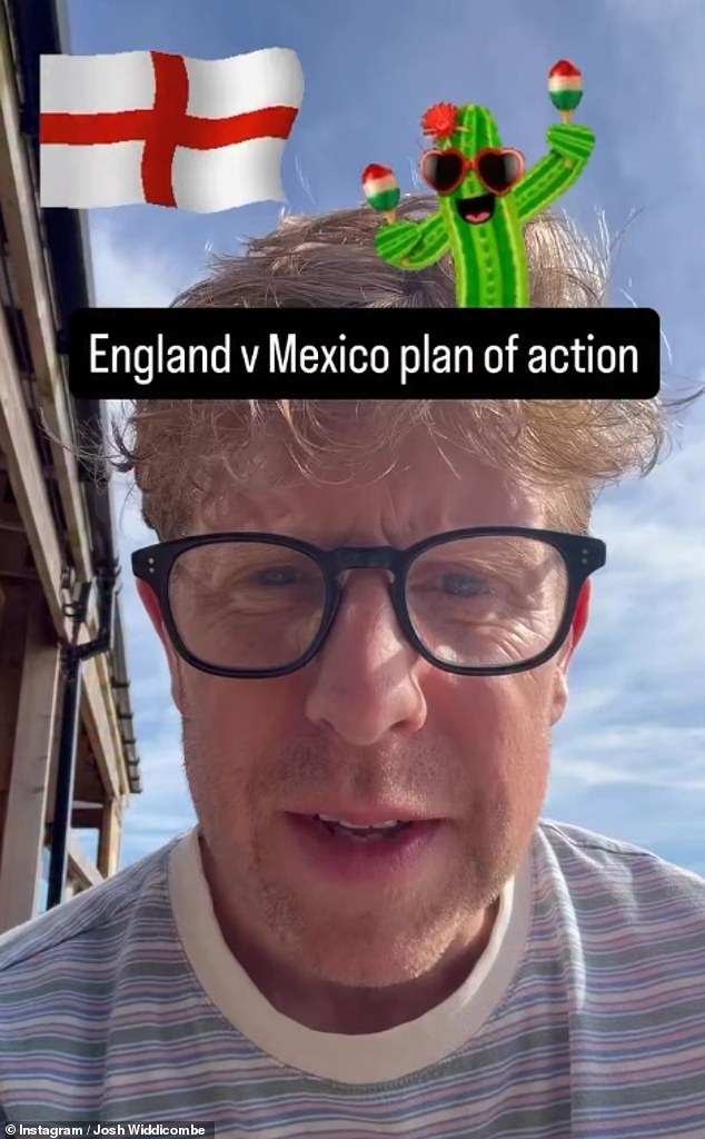 Josh Widdicombe has revealed he's planning to turn his sofa into a makeshift bed, as the nation plans to pull the ultimate all-nighter for England's World Cup clash with Mexico