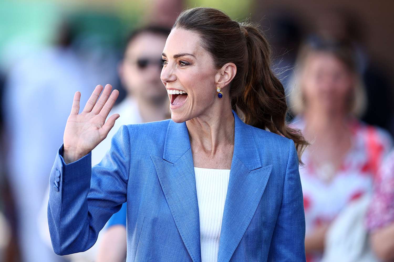 Kate Middleton at the Wimbledon Championships, July 2Credit: James Fearn/Getty