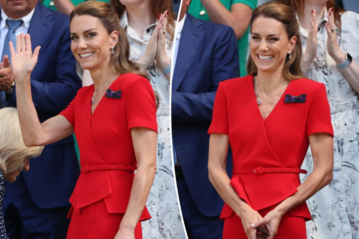Kate Middleton turns heads in red for Wimbledon 2026 appearance