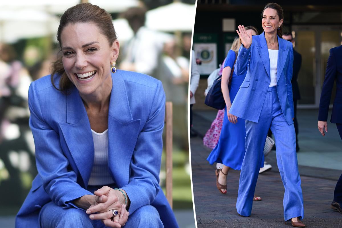 Kate Middleton wears blue suit for Wimbledon 2026 appearance