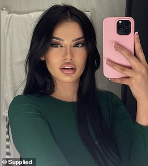 Julia Medeiros, 24, (pictured) known online as a 'Kylie Jenner lookalike', claims she struggled to earn her driving licence because she is 'too attractive'