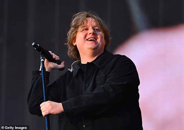 Lewis Capaldi begged fans to stay until the very end of his BST performance on Saturday as he joked the crowd 'are going to leave' for the England match