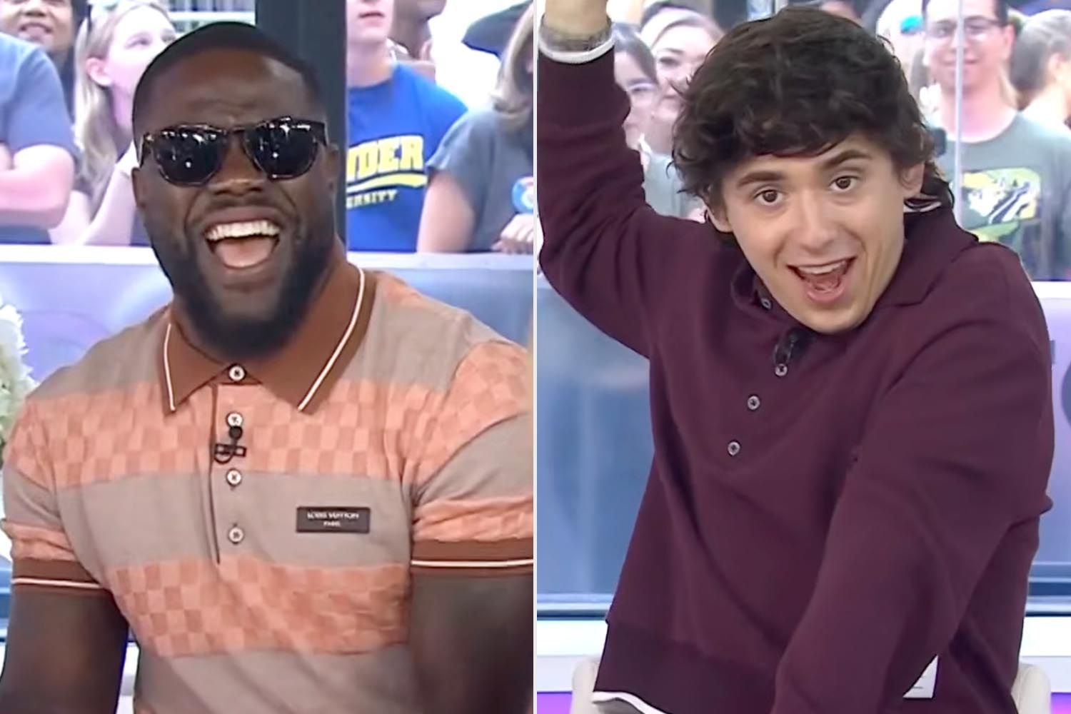 Kevin Hart; Marcello Hernandez.Credit: Today/YouTube (2)