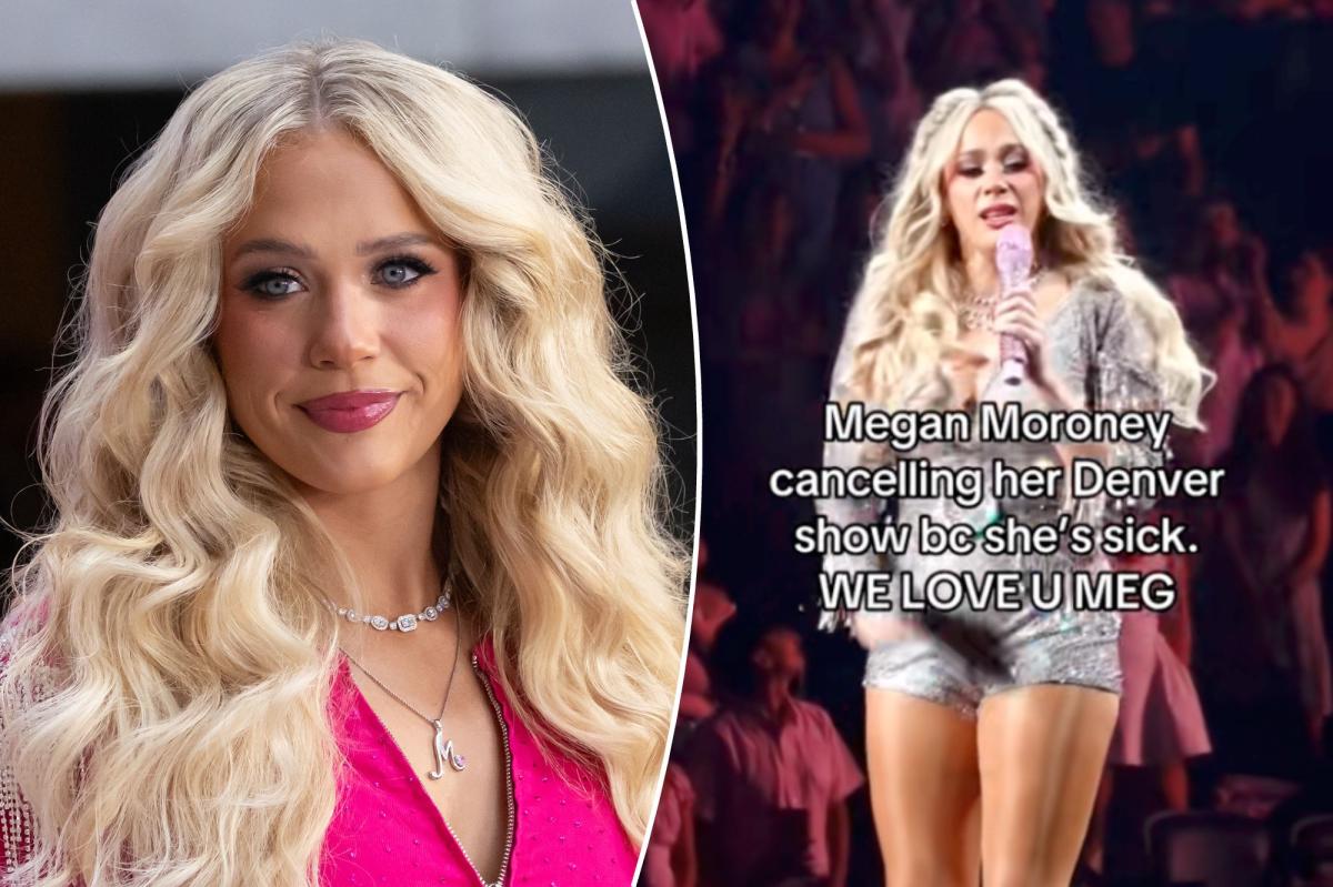 Megan Moroney cuts Denver concert after three songs as she fights back tears