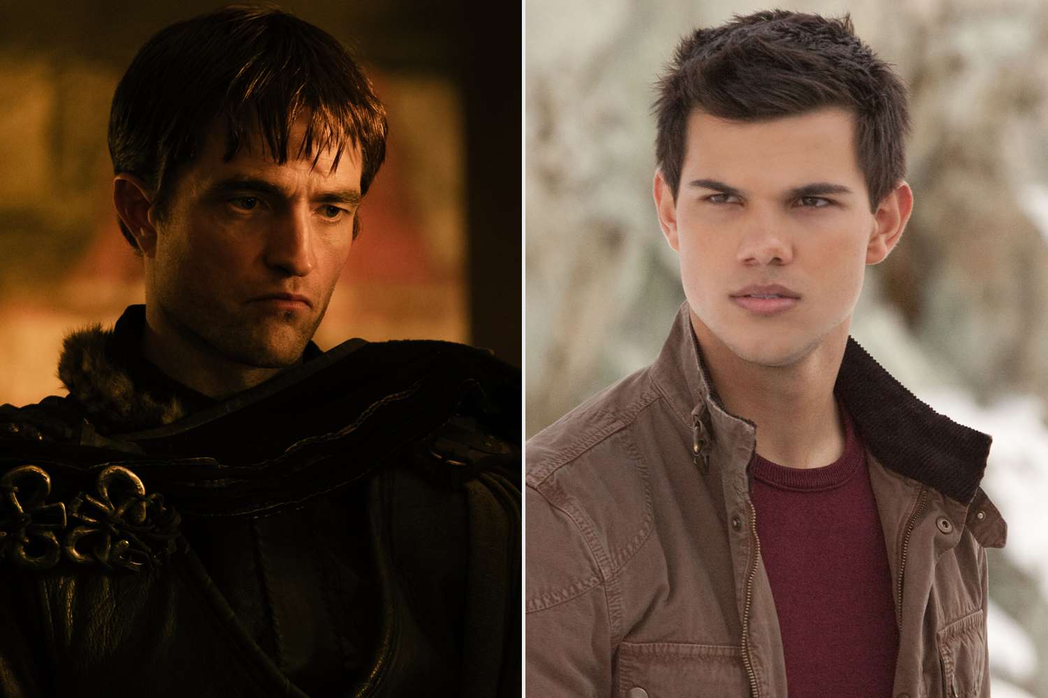 Robert Pattinson in ‘The Odyssey,’ Taylor Lautner in ‘Twilight.’Credit: Universal; Summit