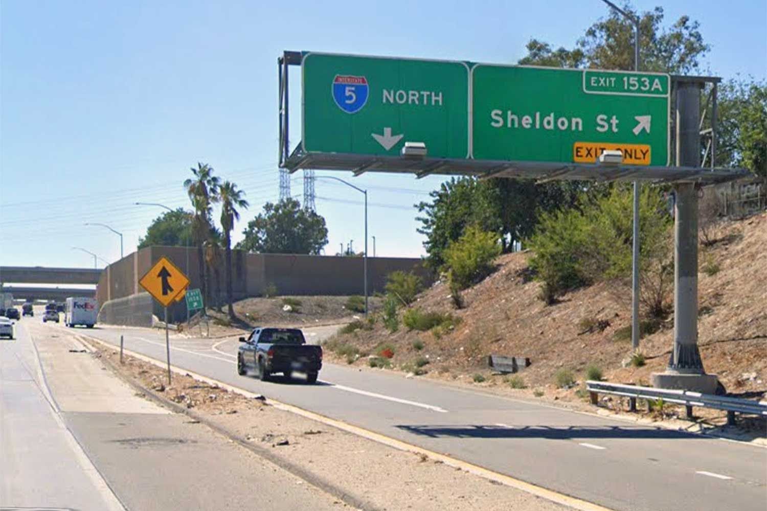 A view of California's Interstate 5 in Sun Valley.Credit: Google Maps